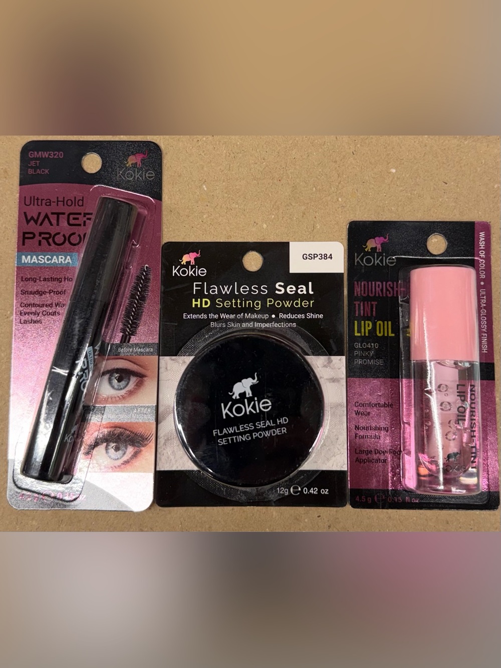 🆕 Kokie Make Up Set of 3